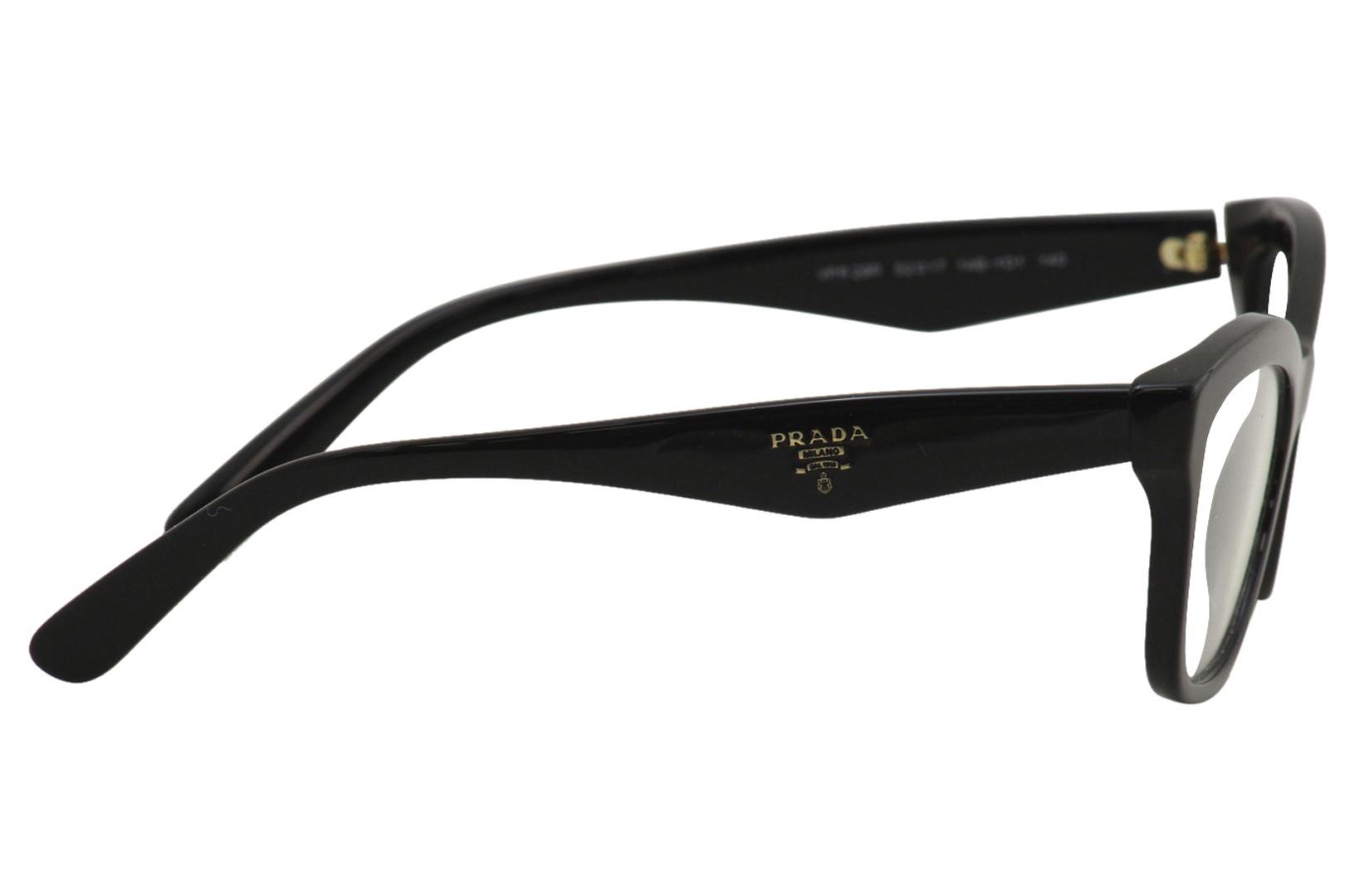 Prada Heritage PR 29RV 1AB1O1 Eyeglasses Women s Black Full Rim Cat Eye 54mm EyeSpecs