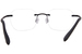 Blackfin Aero A-M BF942 Eyeglasses Rimless Oval Shape