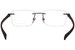 Chopard Eyeglasses Men's VCHD88 Rimless Rectangular Optical Frame