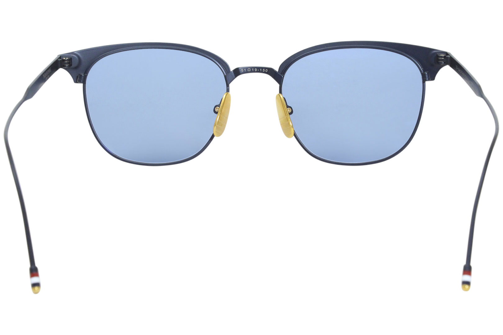 Thom Browne New York TB-104-C-T-NVY-GLD Sunglasses Navy-18K