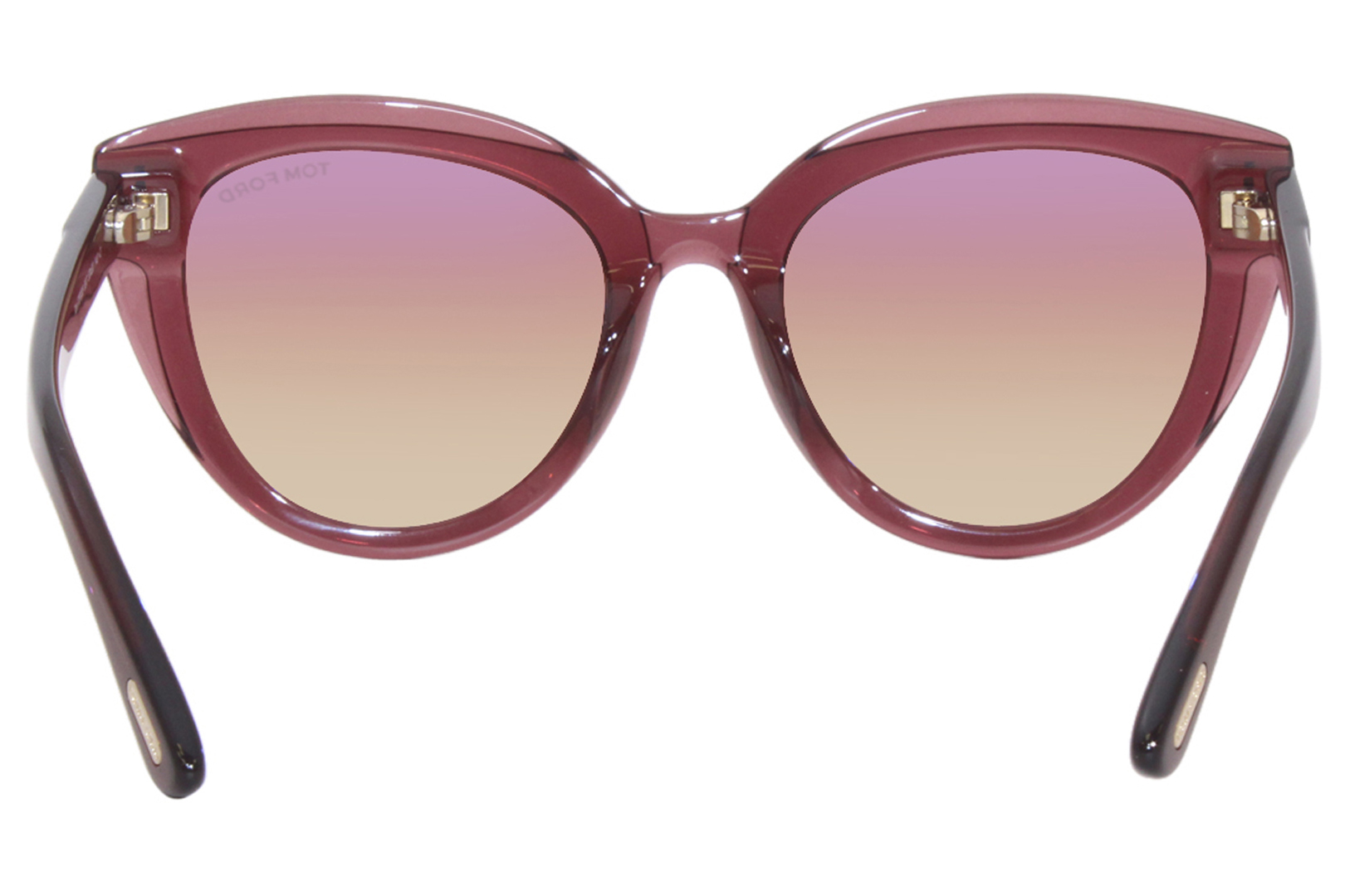 Tom Ford Tori TF938 69T Sunglasses Women's Transparent Burgundy/Red Grad.  53mm