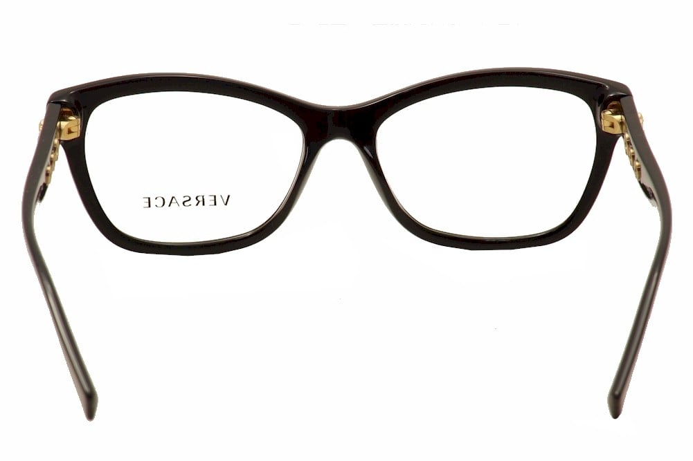 Versace Women s Eyeglasses VE3225 VE 3225 GB1 Black Full Rim Optical Frame 52mm EyeSpecs