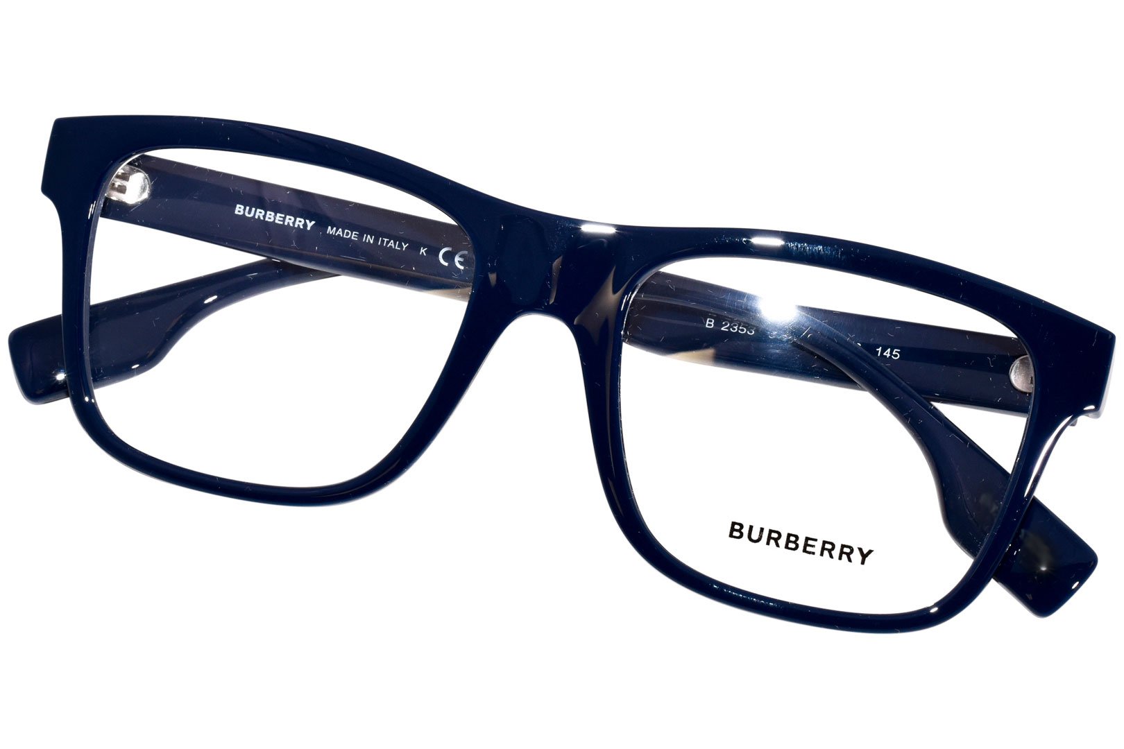 Burberry Carter BE2353 3961 Eyeglasses Men's Blue Full Rim Burberry Carter BE2353 3961 Eyeglasses Men's Blue Full Rim