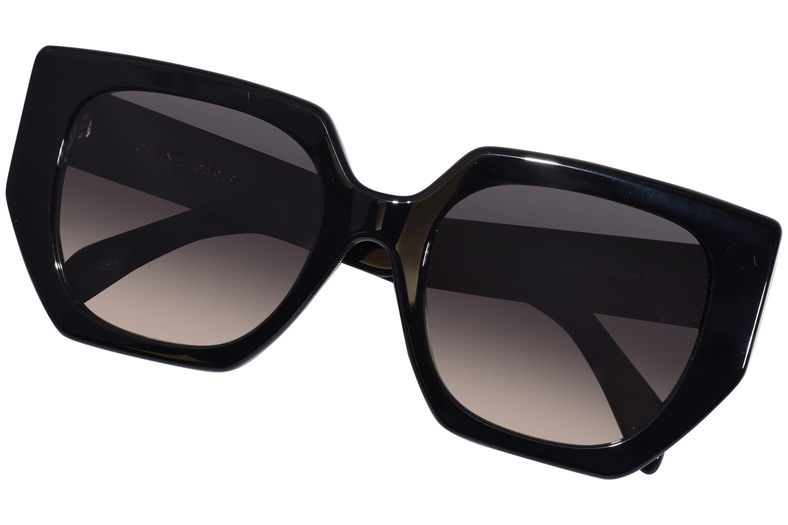 【美品】CELINE トリオンフ サングラス CL40239F Sunglasses CELINE Triomphe CL40239F 01F 55-20 Black in stock