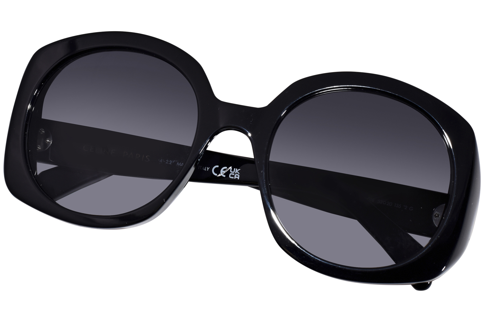 お手軽価格で贈りやすい 01B CL40242I Celine Sunglasses Black/Smoke Shiny Women's 靴
