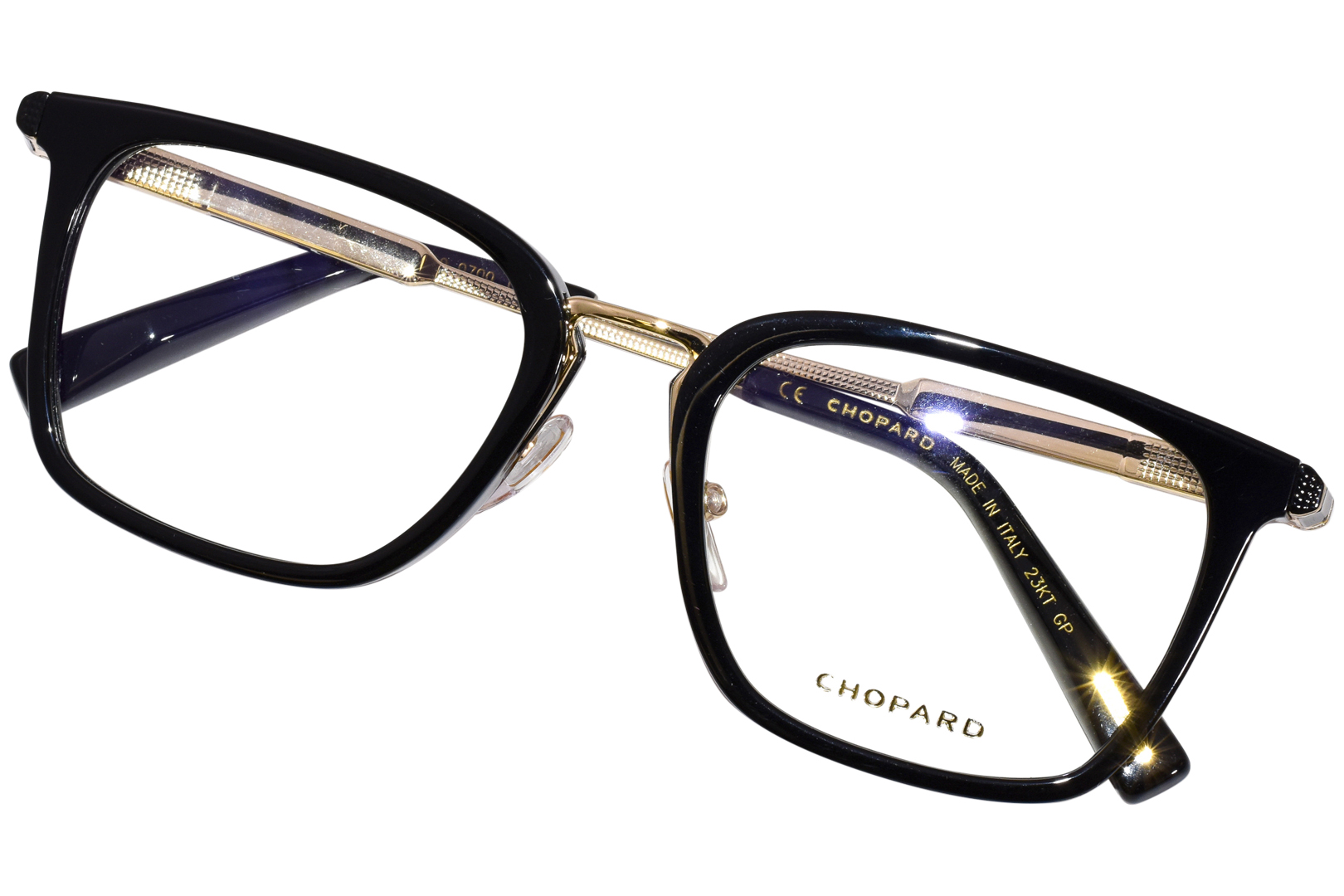 Chopard VCH328 0700 Titanium 23KT Gold Plated Eyeglasses