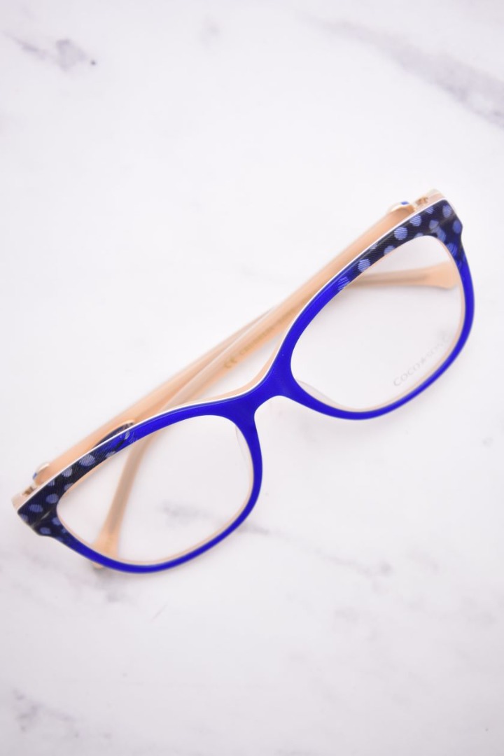 Coco Song Crudelia Love CV278 C3 Eyeglasses Women's Blue Coco Song Crudelia Love CV278 C3 Eyeglasses Women's Blue