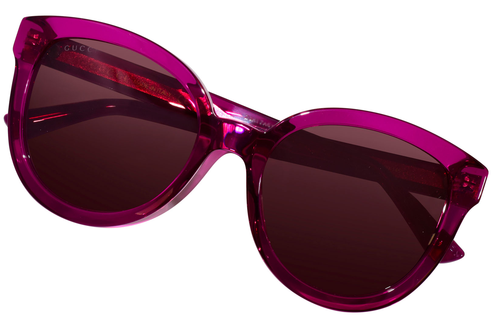 Gucci GG1315S 004 Sunglasses Women's Pink/Red Butterfly