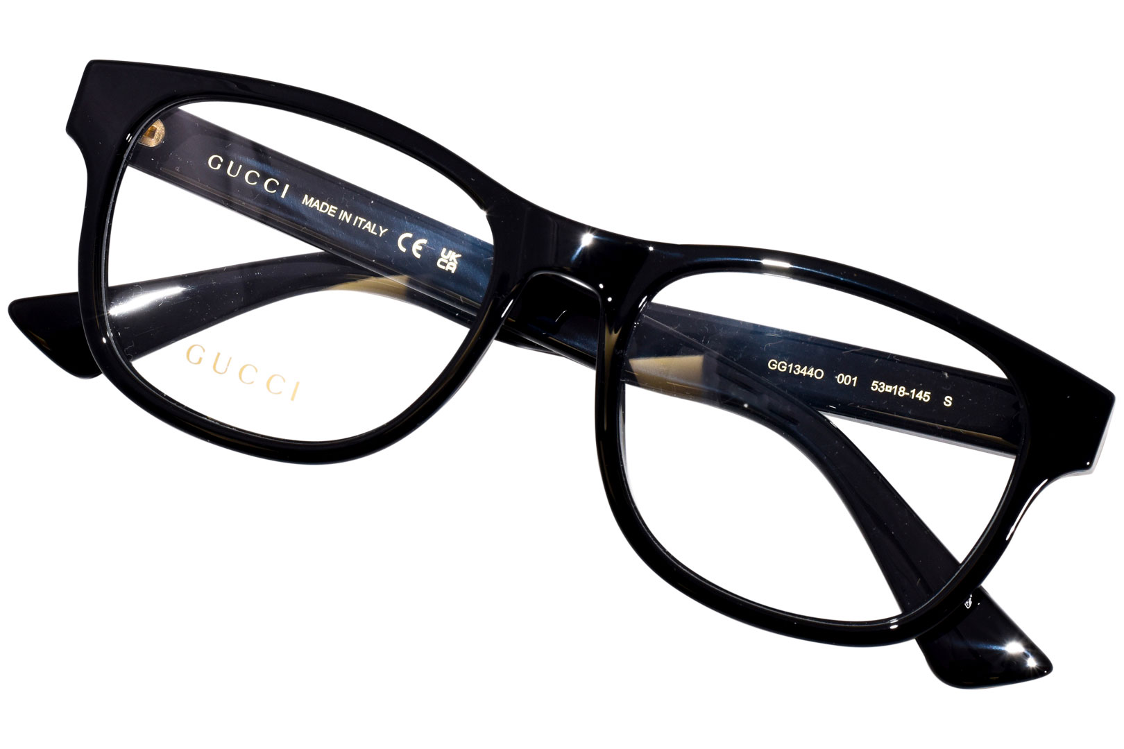 Gucci GG1344O 001 Eyeglasses Men's Black Full Rim Square