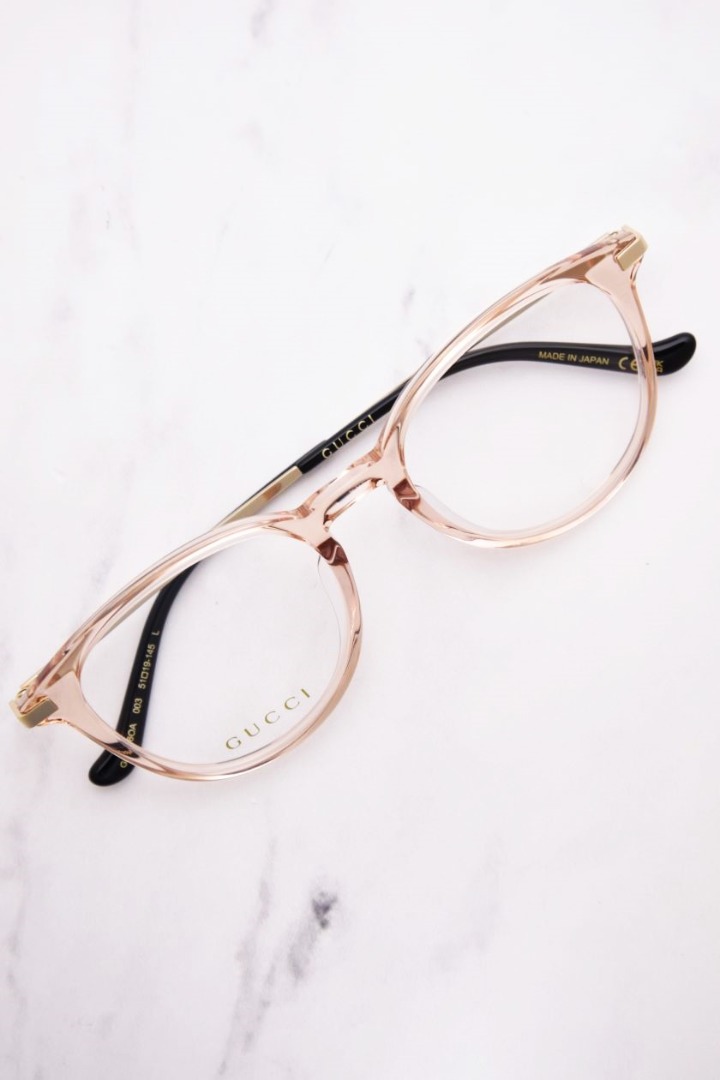 Gucci GG1466OA 003 Eyeglasses Pink/Gold Full Rim Oval Shape Gucci GG1466OA 003 Eyeglasses Pink/Gold Full Rim Oval Shape