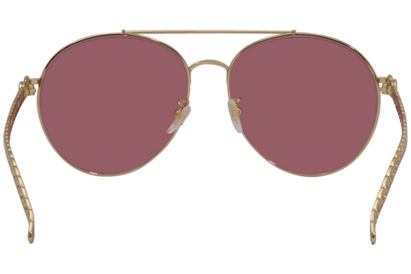 Gucci Sunglasses Women's GG0725S 003 Gold/Red Removable