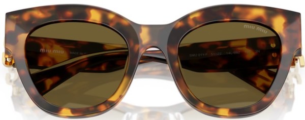 ラオラクルミューミューネッグ Miu Miu MU 01YSF 14L09Z Sunglasses Women's Havana Honey/Dark