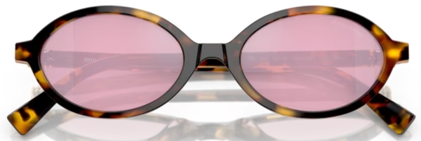 Miu Miu MU 04ZS VAU50D Sunglasses Women's Honey Havana