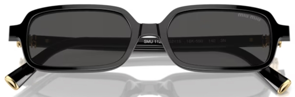 サングラス MIU MIU Woman Sunglasses Black 11ZS 16K5S0 Miu Miu MU 11ZS - 16K5S0 Black | Sunglasses Woman