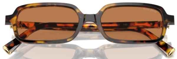 Miu Miu MU 11ZSF VAU2Z1 Sunglasses Women's Honey Havana