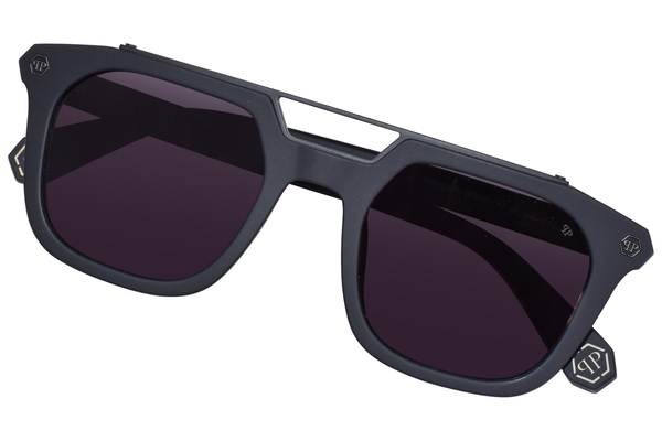 Philipp Plein Traveller SPP001 0703 Sunglasses Men's Black
