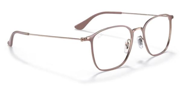 Ray Ban RX6466 2973 Eyeglasses Beige/Copper Full Rim Square