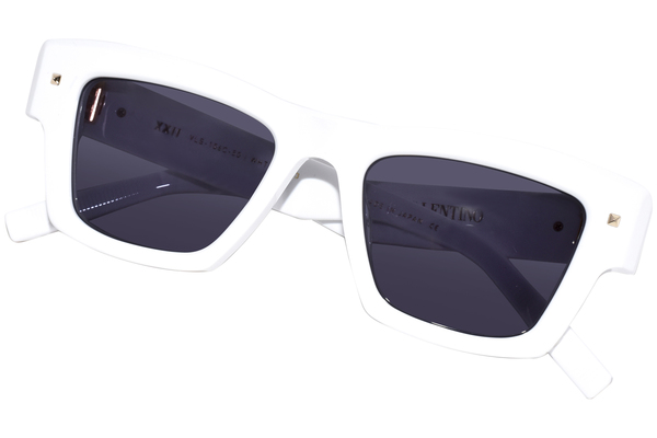 Valentino XXII VLS-106C Sunglasses White/Grey Square Shape