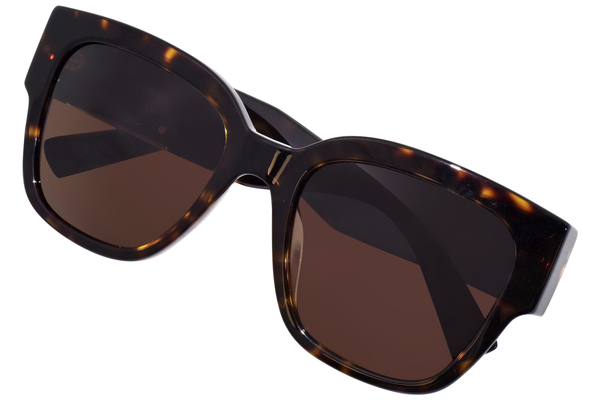 Versace VE4437U 108/73 Sunglasses Women's Havana/Dark Brown