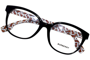 りなページ Burberry Scarlet BE2332 3824 Eyeglasses Women's Black Full