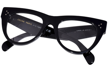 Celine CL5003IN 001 Eyeglasses Women's Shiny Black Full Rim
