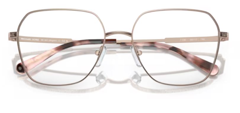 Michael Kors スクエアフレムメカネ MK3071 1108 Michael Kors Avignon MK3071 1108 Eyeglasses Women's Rose