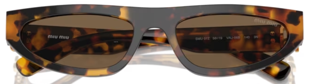 サングラス MIU MIU Woman Sunglasses Brown 07ZS VAU06B Sunglasses Miu Miu MU 07ZS (VAU06B) MU07ZS SMU07ZS Woman