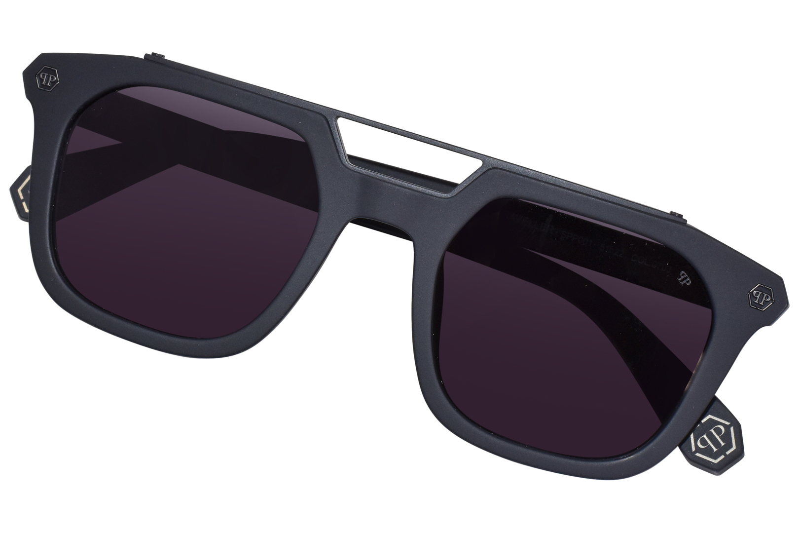 Philipp Plein Traveller SPP001 0703 Sunglasses Men's Black