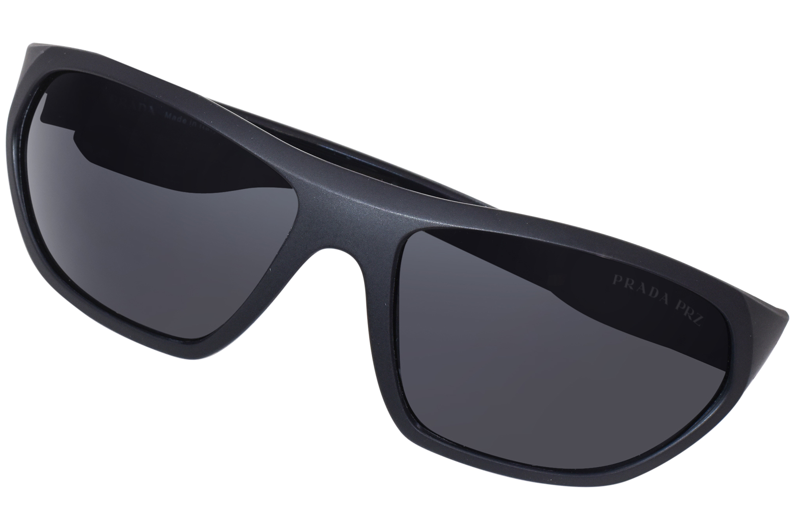Prada Linea Rossa Active SPS18U 535 5L0 Sunglasses Matte Grey Black Mirror Lens EyeSpecs