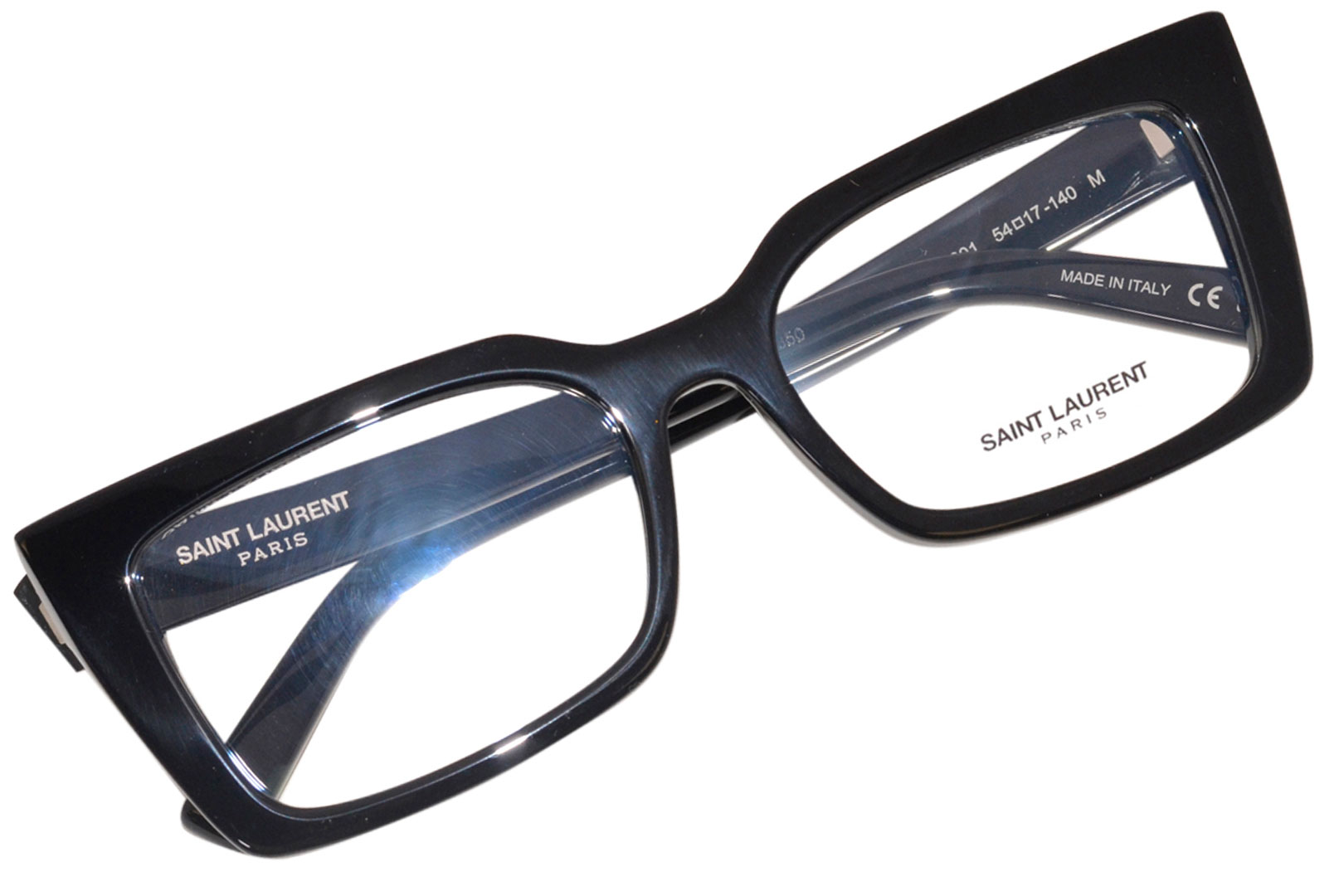 Saint Laurent SL-554 001 Eyeglasses Women's Black Full Rim