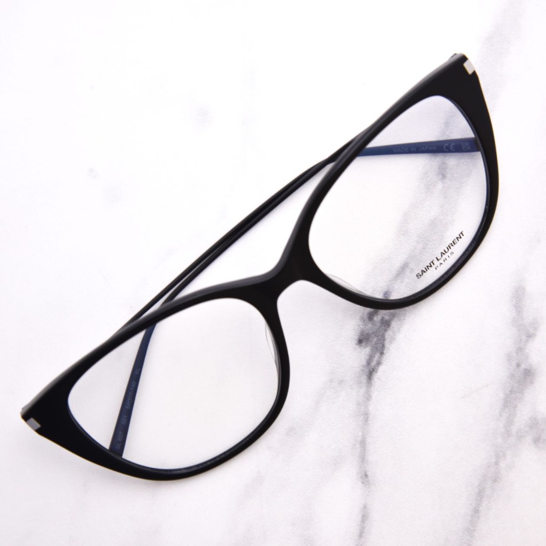 SAINT LAURENT キャットアイフレムメカネ SL627 001 Saint Laurent SL-627 001 Eyeglasses Women's Black Full Rim