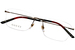 Gucci Men's Eyeglasses GG0399O Rimless Optical Frame