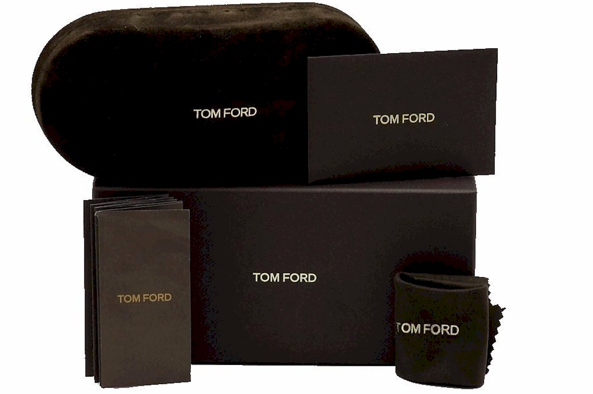 Tom Ford TF892-K 01A Sunglasses Women's Black/Blue Square Shape 56