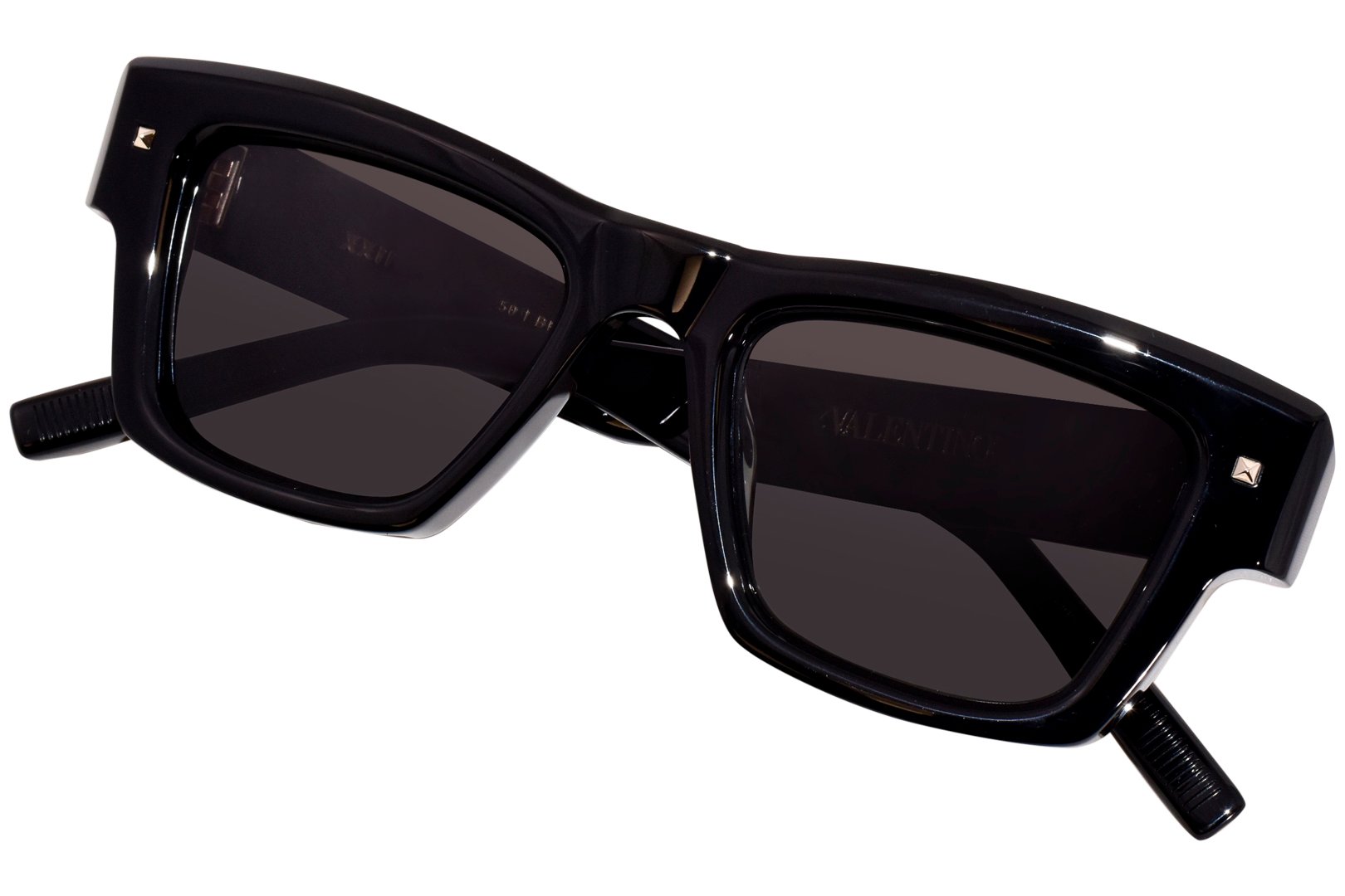 Valentino XXII VLS-106 Sunglasses Black/Green Square Shape
