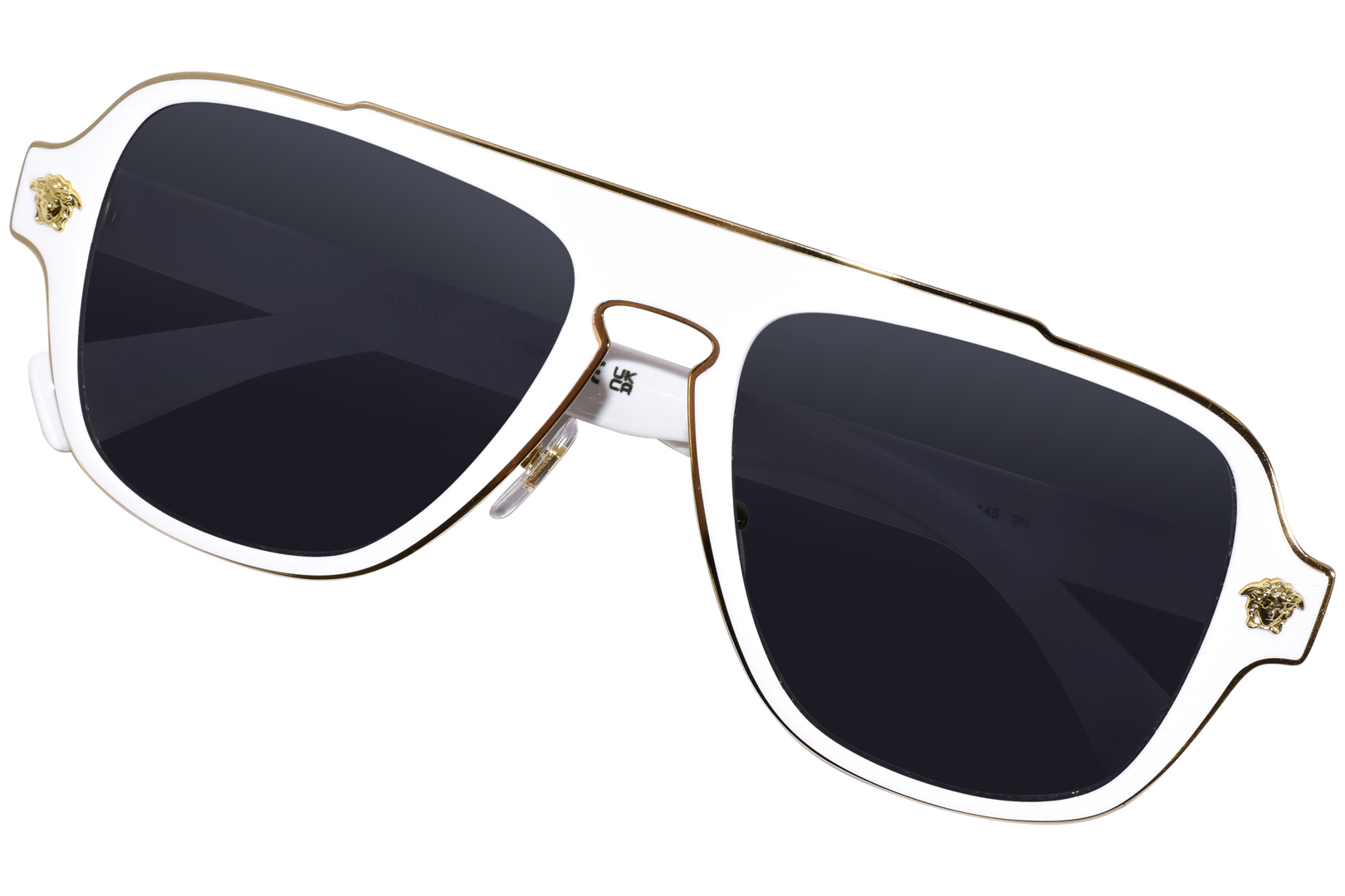Versace Sunglasses Men's VE2199 100287 White/Dark Grey 56-18