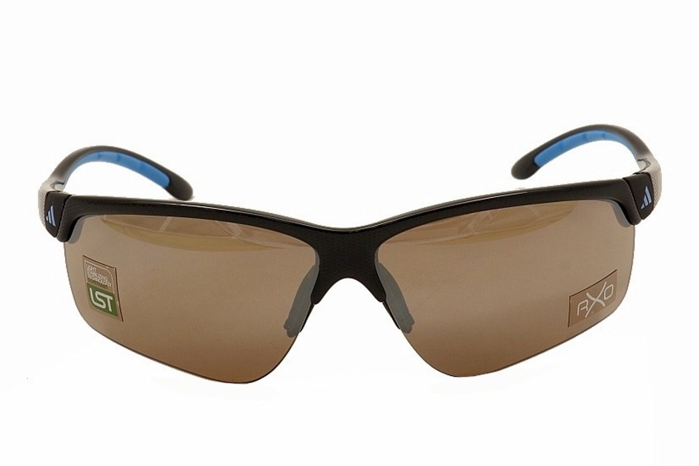 Adidas Adivista-L A164 A/164 6071 Black Sport Wrap Sunglasses |