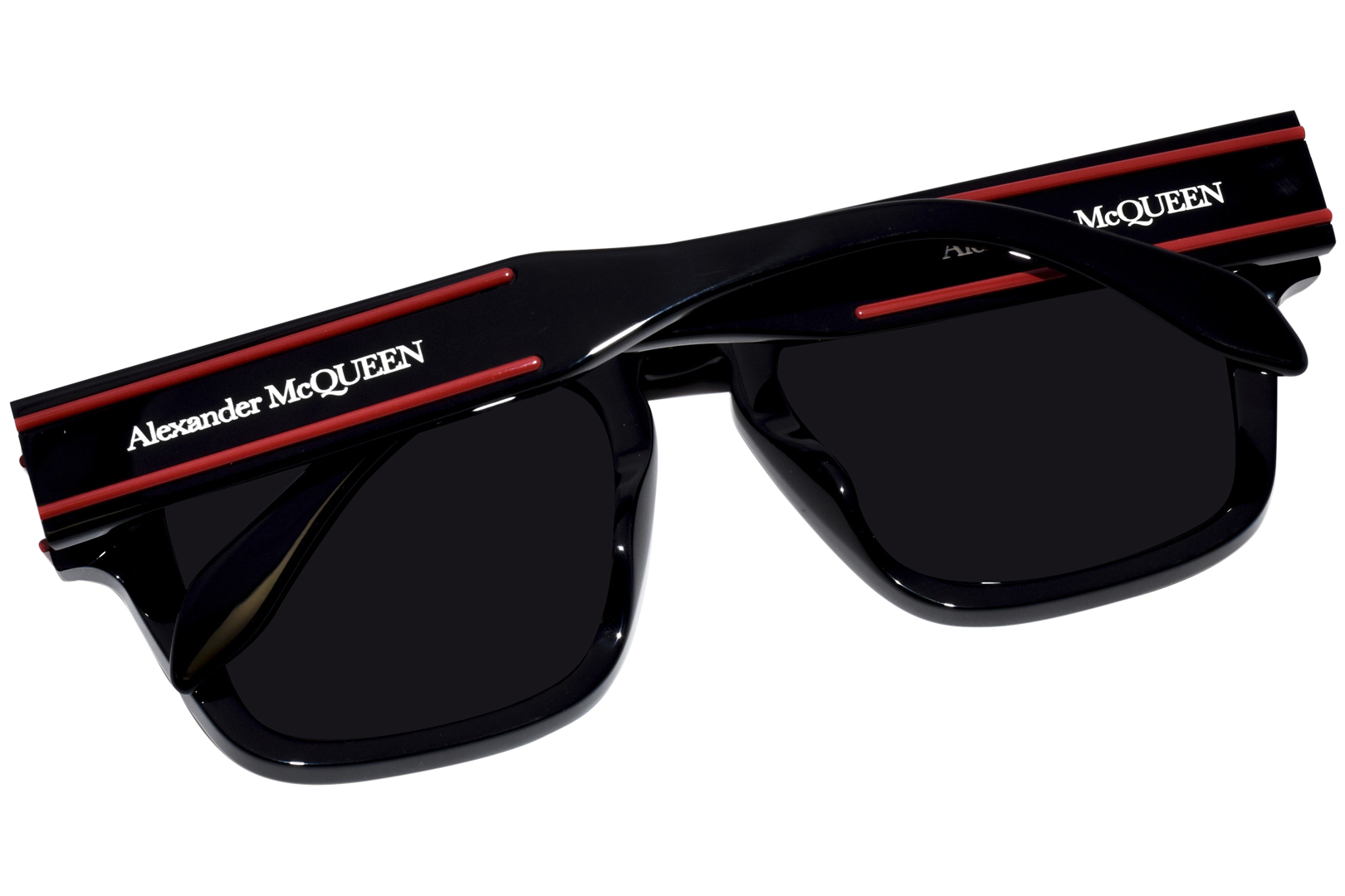 Alexander McQueen AM0397S 003 Sunglasses Men's Black/Grey
