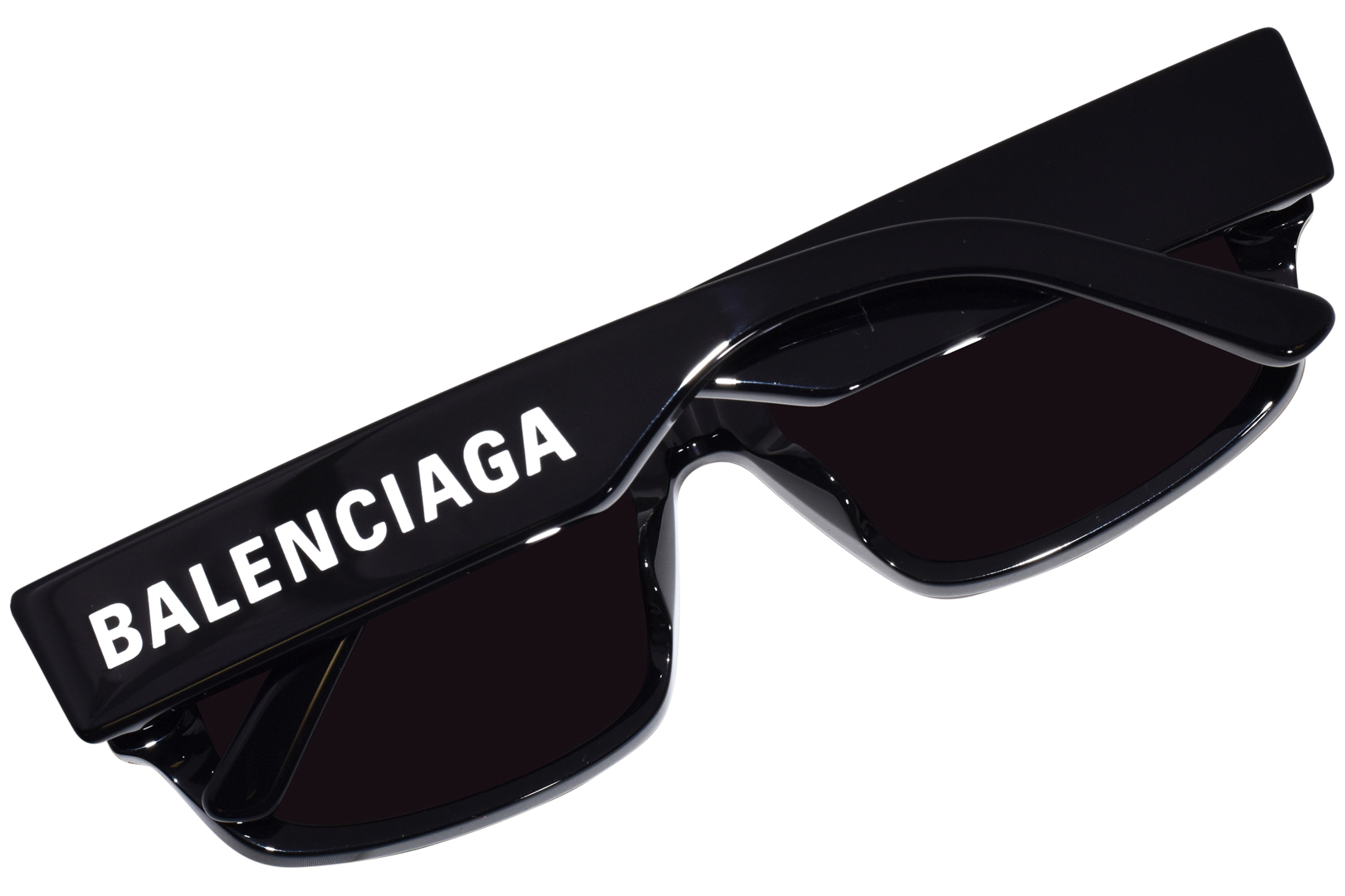 Balenciaga BB0261SA 001 Sunglasses Black/Grey Rectangle