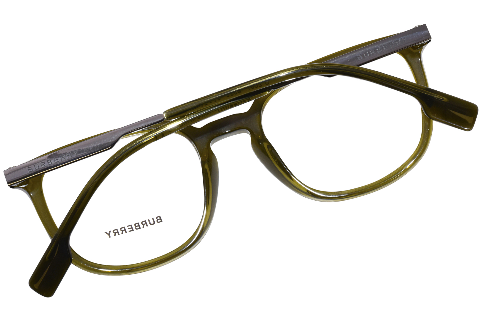 Burberry B-2307 3356 Eyeglasses Men's Olive Green Full Rim