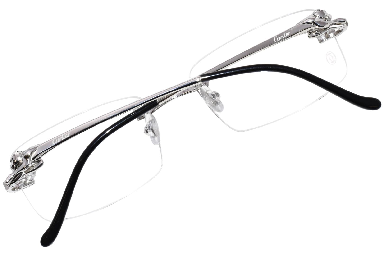 Cartier Core Range CT0281O 002 Eyeglasses Silver Rimless 54