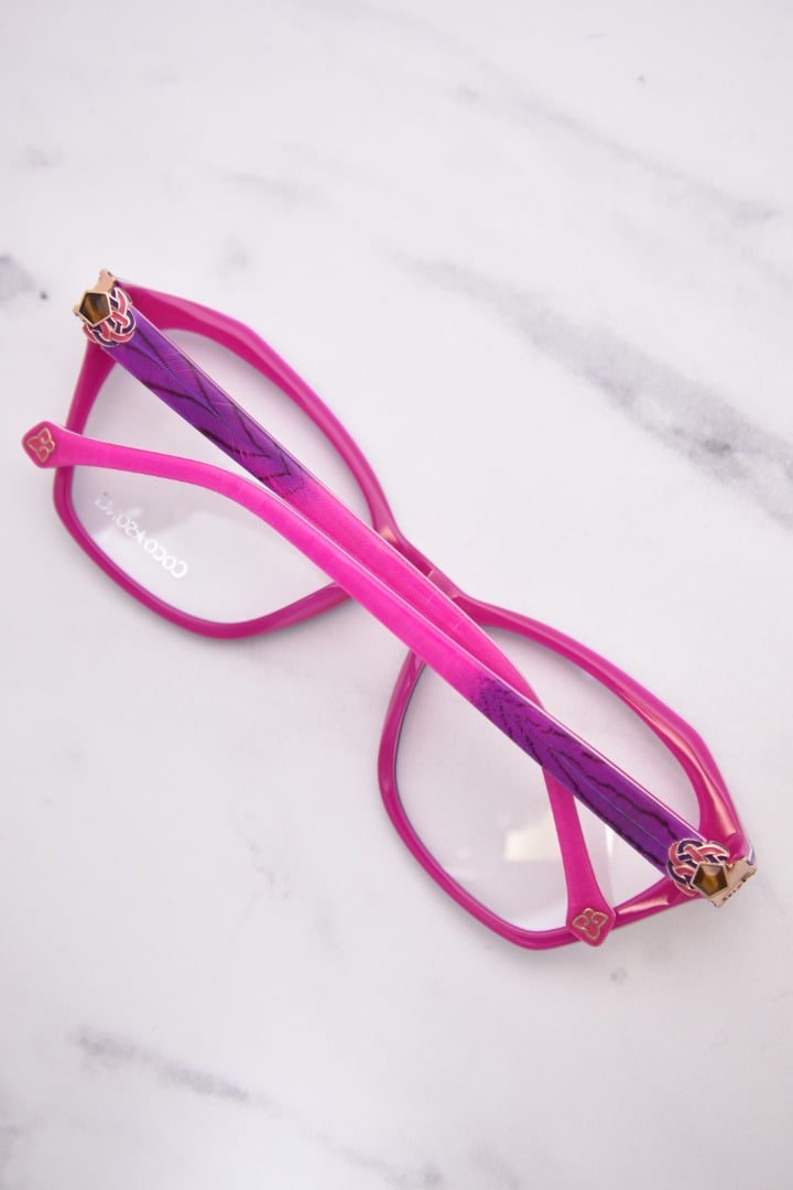 Coco Song Smile-Monkey CV293 C2 Eyeglasses Women's Purple