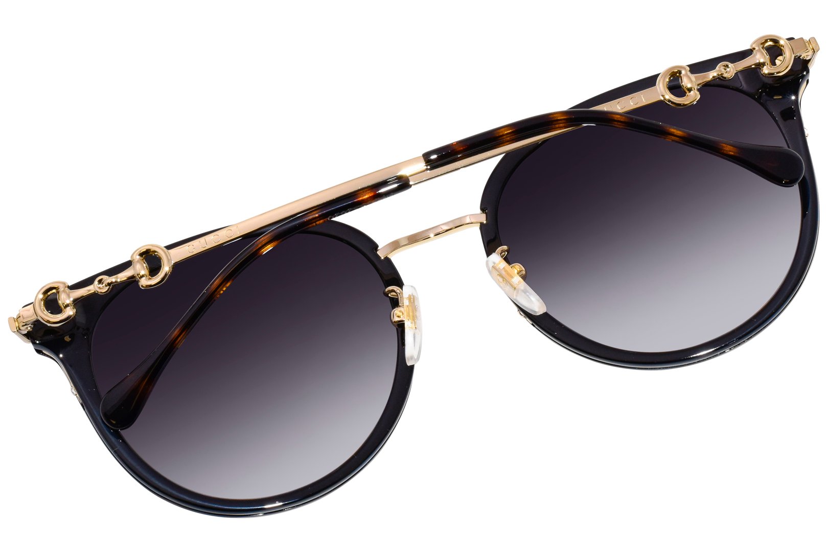 Gucci GG1015SK Sunglasses Women's Round Shape | EyeSpecs.com