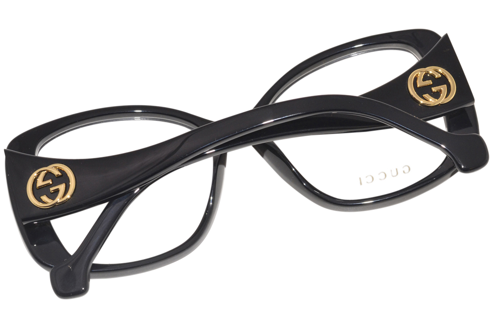メガネ GUCCI Gucci - GG1236O - 001 black black transpare Gucci GG1236O Eyeglasses | Select Eyewear