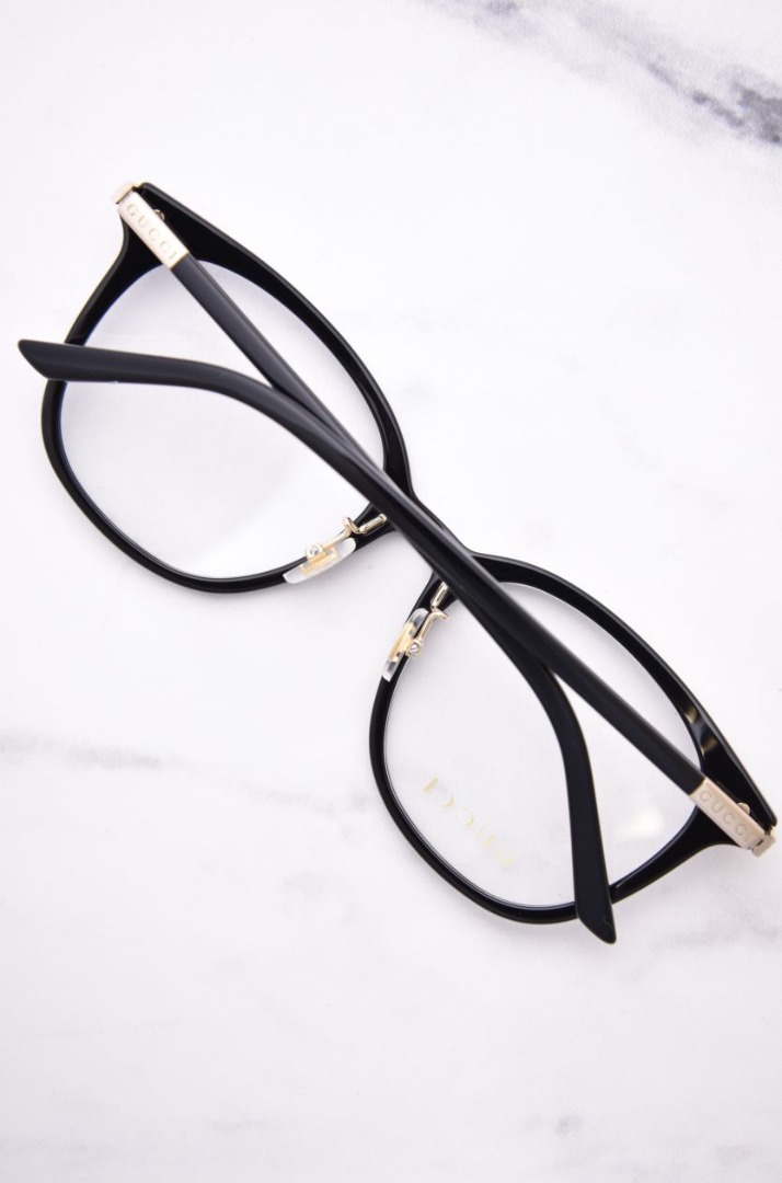 ggさん専用 Gucci GG1453OK 001 Eyeglasses Women's Black Full Rim Round