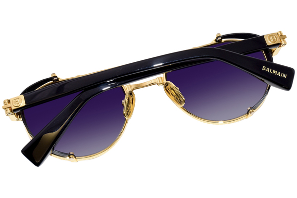 Balmain Brigade-IV BPS-120A Sunglasses Gold/Black/Grey
