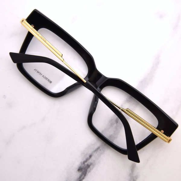 Bottega Veneta BV1243O 001 Eyeglasses Women's Black/Gold