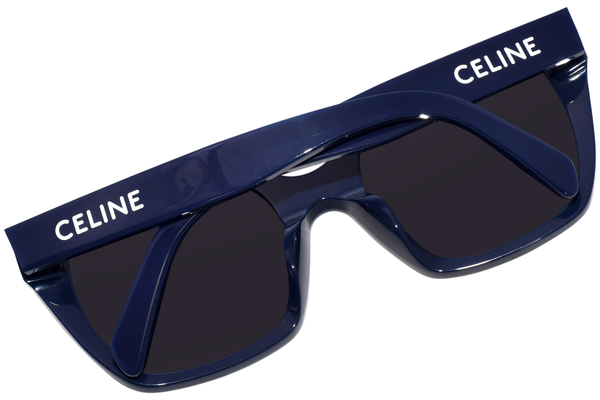 Celine CL40198F 90A Sunglasses Women's Shiny Blue/Smoke Celine CL40198F 90A Sunglasses Women's Shiny Blue/Smoke