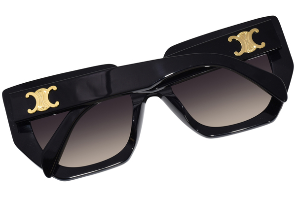 【美品】CELINE トリオンフ サングラス CL40239F Celine Triomphe CL40239F 01F Sunglasses - US