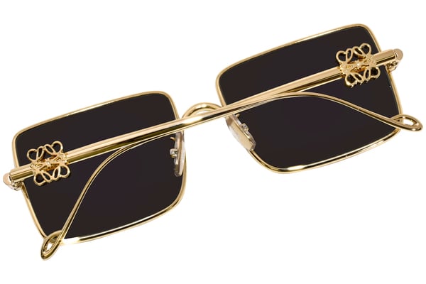 Loewe LW40106U 30N Sunglasses Women's Shiny Gold/Solid Khaki