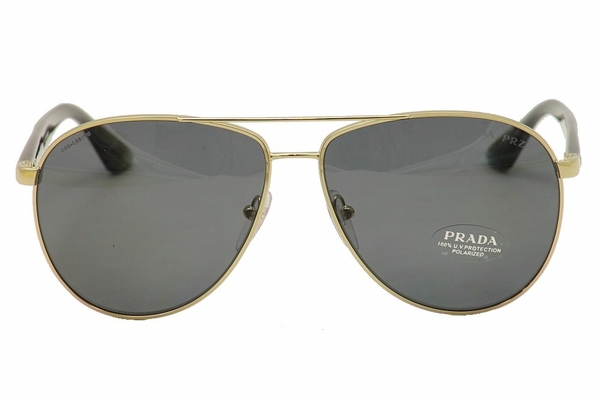 Prada Triangle SPR53Q SPR/53Q Aviator Sunglasses | EyeSpecs.com